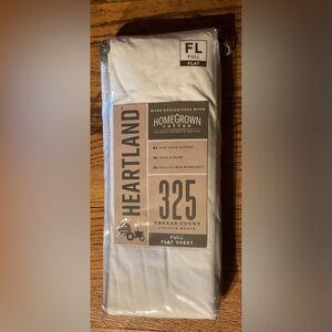 Full Flat Sheet by Heartland in White